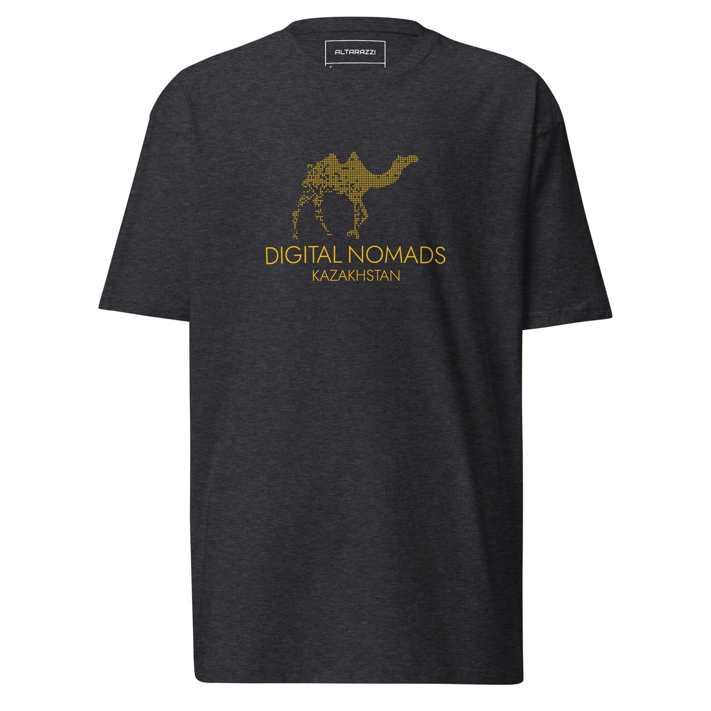 Digital Nomads Golden Logo - Men’s Premium Heavyweight