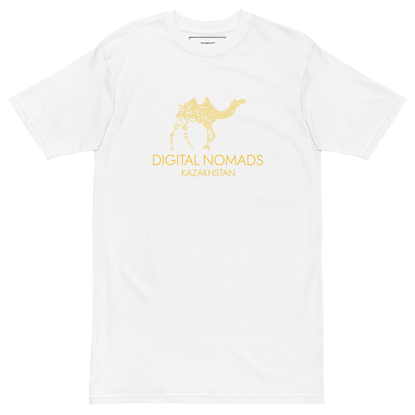 Digital Nomads Golden Logo - Men’s Premium Heavyweight