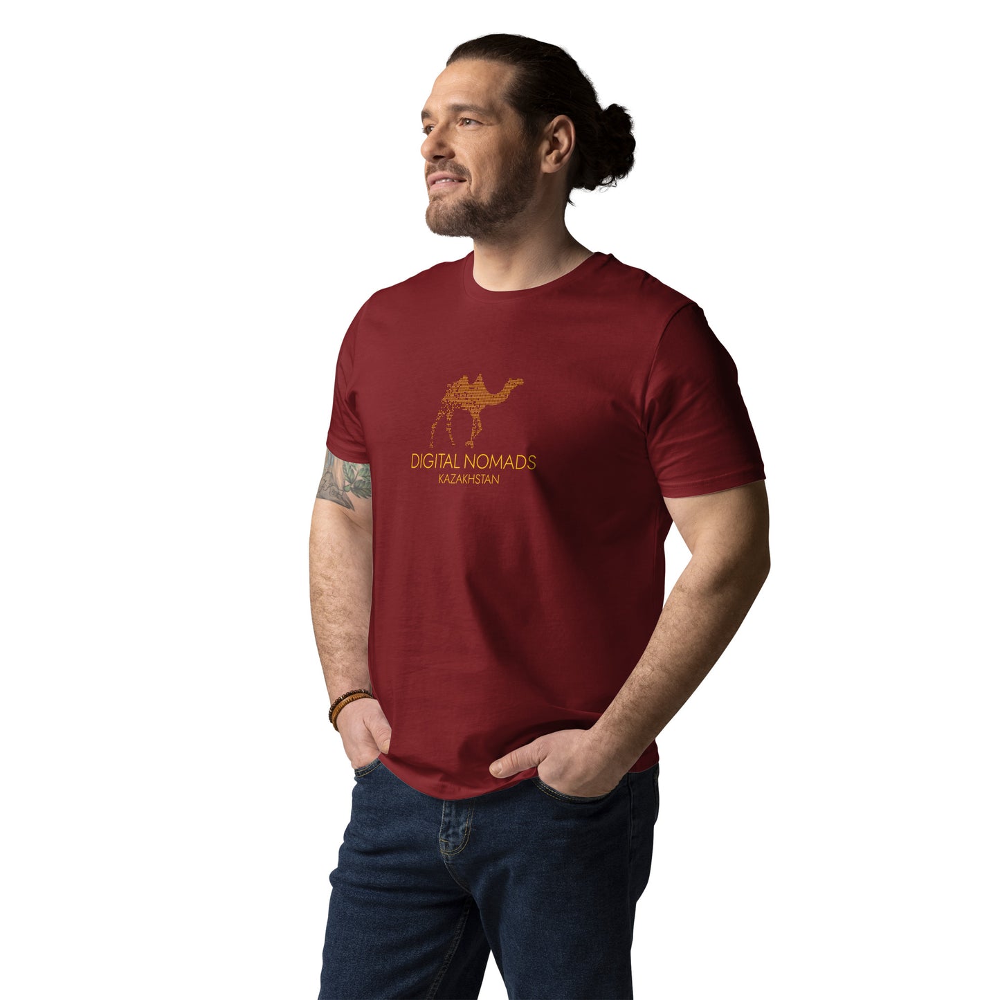 Digital Nomads Dark Color - Unisex Organic Cotton T-Shirt