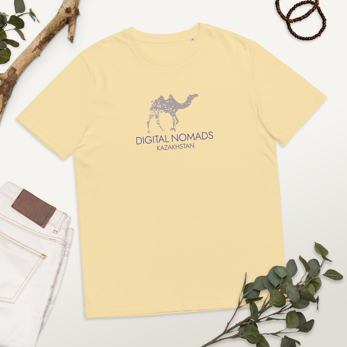 Digital Nomads Light Color - Unisex Organic Cotton T-Shirt