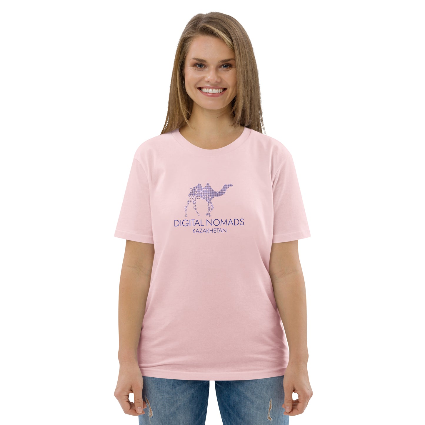 Digital Nomads Light Color - Unisex Organic Cotton T-Shirt