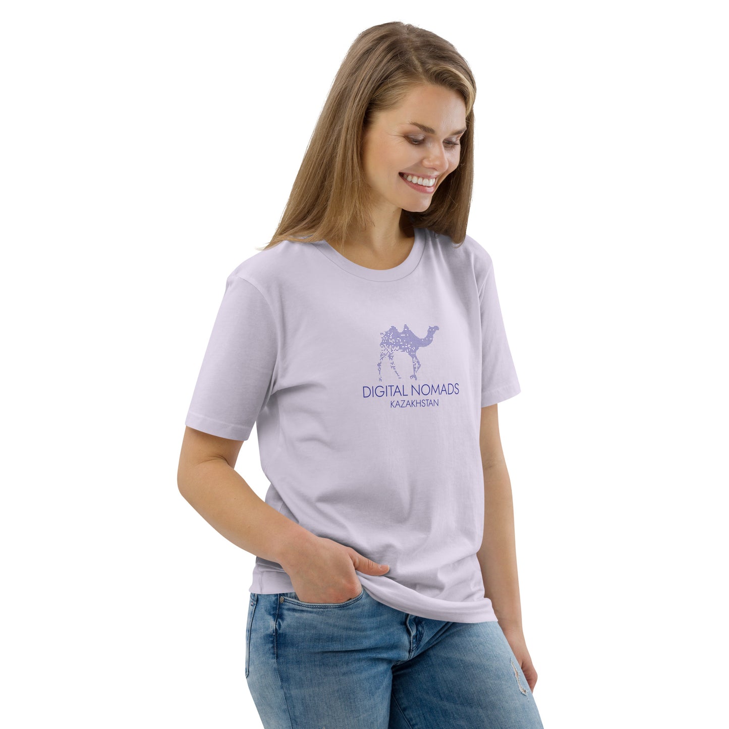 Digital Nomads Light Color - Unisex Organic Cotton T-Shirt