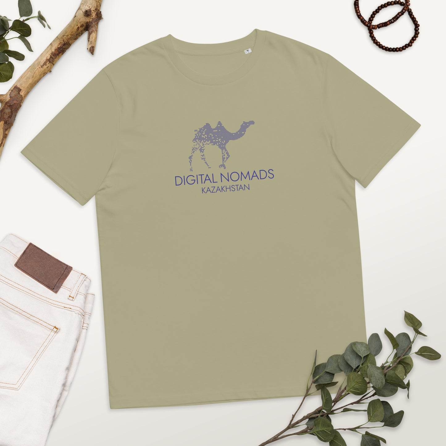 Digital Nomads Light Color - Unisex Organic Cotton T-Shirt