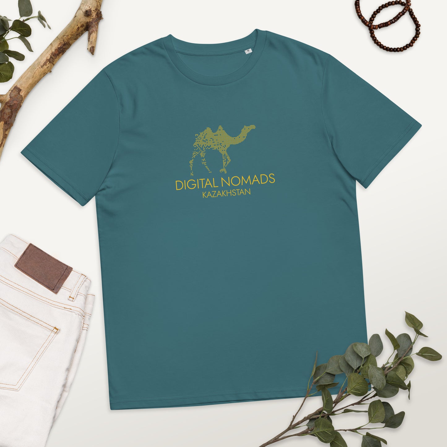 Digital Nomads Dark Color - Unisex Organic Cotton T-Shirt